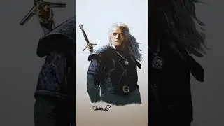 Рисуем Ведьмака! (Drawing the Witcher!) #shorts