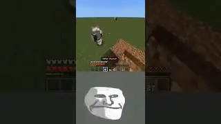 minecraft troll face #minecraft #shorts #trollface