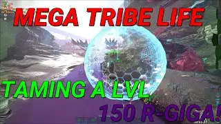 Taming a LVL 150 R-GIGA While the Whole Server Tries To Counter! - GENESIS 2 - ARK SURVIVAL EVOLVED