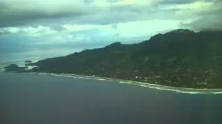 NZ19 Landing Rarotonga from Los Angeles