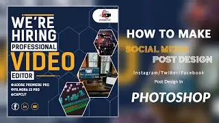 Social Media Post Design || Adobe Photoshop Tutorial