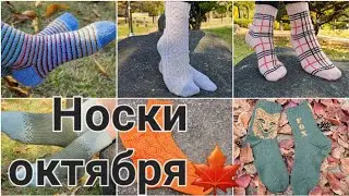Вязаные носки. Готовые работы. Итоги октября.