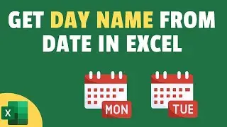 how to find day name by date in excel | excel magic trick 2022 