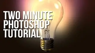 Two Minute Tutorial for Photoshop - Glowing Lightbulb