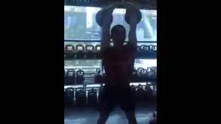 Джони Бенидзе толчок 32+32-50 раз/1 мин 30 сек / Jerk  1 min 30 sec - 50 reps