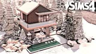 Japandi Snowy Rental Home  | No CC | The sims 4 | Stop motion Speed build