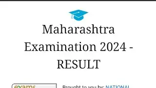 HSC STATE BOARD RESULT UPDATE | MAHARASHTRA STATE BOARD HSC RESULT 2024