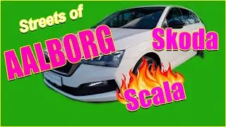 Kører i Aalborg om natten   Driving in Aalborg by night