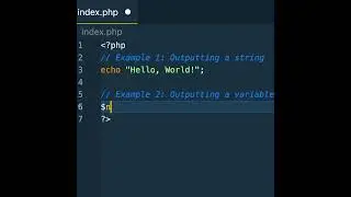 What is echo() in Php?