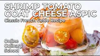 Shrimp Tomato Goat Cheese Aspic -  How to Make Aspic? - Meat Jelly Aspic Recipe