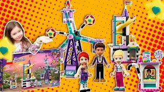 Лего френдс Волшебное колесо обозрения и горка | Lego friends Magical Ferris Wheel and Slide