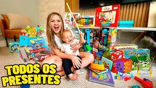 MOSTREI OS PRESENTES QUE O TOM GANHOU DE 1 ANO! 🥰