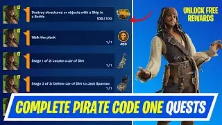 Fortnite Complete Cursed Sails Quests - How to EASILY Complete Pirate Code One Quests