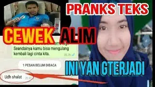 CEWEK ALIM Di Pranks  SAAT SUDAH BAPER, INI YANG TERJADI. (COVER LAGU JUDIKA  KEHILANGAN)
