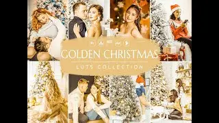 Golden Christmas Lightroom Presets & Video LUTs