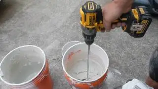 8. Mixing thinset for tile