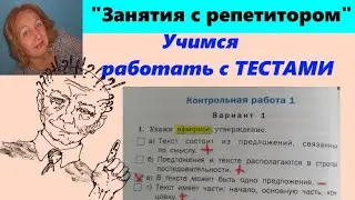 УЧИМСЯ РАБОТАТЬ С ТЕСТОМ// ТЕСТ ПО ТЕМЕ 