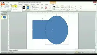 How to Merge / Combine Shapes in Power-Point 2010 - Easy & Complete