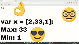 How to find the MAX and MIN value of an ARRAY in JavaScript