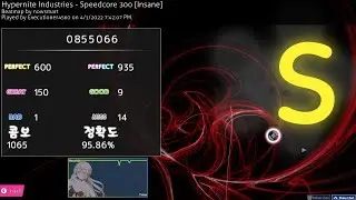 Speedcore 300 [Insane] 95.86% acc Osu!Mania