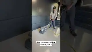 How to operate a floor sander with Surface It. #epoxyfloor #epoxyflooring #sandingmachine#flooring