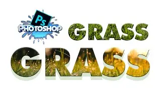 How to Create Grass Effect in Photoshop | Photoshop Green Text Effects | Photoshop Tutorials