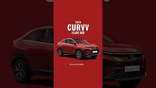 Tata Curvv SUV Flame Red Color