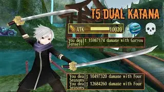 Toram Online - 10K ATK DUAL KATANA IS CRAZY || New T5 Dual Katana Skills Review