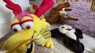 Обзор на мой подаренные игрушки на др + обзор на драко и Чебурашку