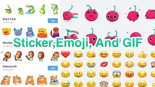 Telegram Emoji , Sticker And GIF || How To Use This Features || American App Vs Indian App Review