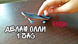 ДЕЛАЮ ОЛЛИ НА ФИНГЕРБОРДЕ 1 ЧАС ЧЕЛЕНДЖ/ фингерборд, челендж