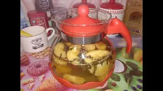 Чай с мандарином и яблоком