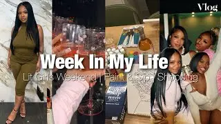 Vlog : week in my life 🎀 | LIT GIRLS WEEKEND 🥂💕, $2000 Sofa RUINED , Paint & Sip , Shopping + MORE 🤍