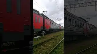 ЭД4М-0450 Заезжает в тупик на ст. Купавна