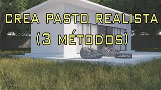 Crea pasto con 3ds max sin plugins extras (3 metodos)