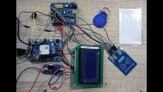SIM808 GPRS HTTP RFID Arduino UNO и LCD128x64