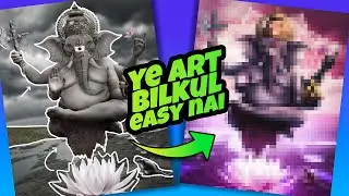 Limited Resources Se Banaya || Lord Ganesh Art 