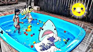 desafío da piscina con mi prima