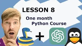 Python & ChatGPT Course. Lesson 8. File I/O: reading from and writing to files.