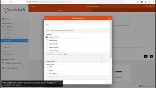 openHAB - wykres słupkowy zużycia energii
