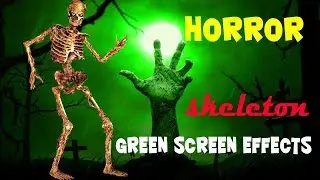 horror-skeleton green screen effects