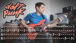 Daft Punk - 5 Basslines For 5 Great Songs (With TABS)