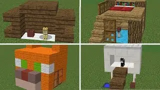 5 CAT HOUSE MINECRAFT [ Tutorial]