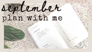 september plan with me | minimalist bullet journal set-up | how to bullet journal 📖 🖋