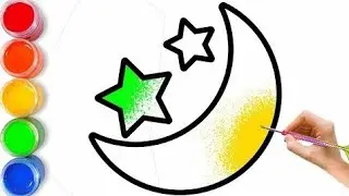 Bolalar uchun Yulduzlar rasm chizish /Menggambar Bintang untuk Anak-Anak/Drawing Stars for Kids