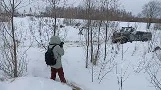 Реконструкция боя 85 дивизии. 15. 01.1944 год в районе п. Александровская. Прорыв обороны фашистов