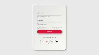 How to Create Awesome Responsive Neumorphism Login Form Using | HTML and Css |.