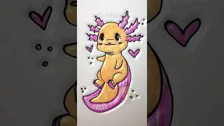 Как нарисовать аксолотля 