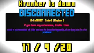 Krunker.io **SERVERS ARE DOWN** ( 11 / 4 / 2020 ) DISCONNECTED