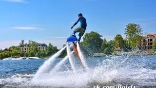 Surfing over the water. Take off and landing. www.flyjets.ru Сёрфинг над водой flysurf/ флайсерф